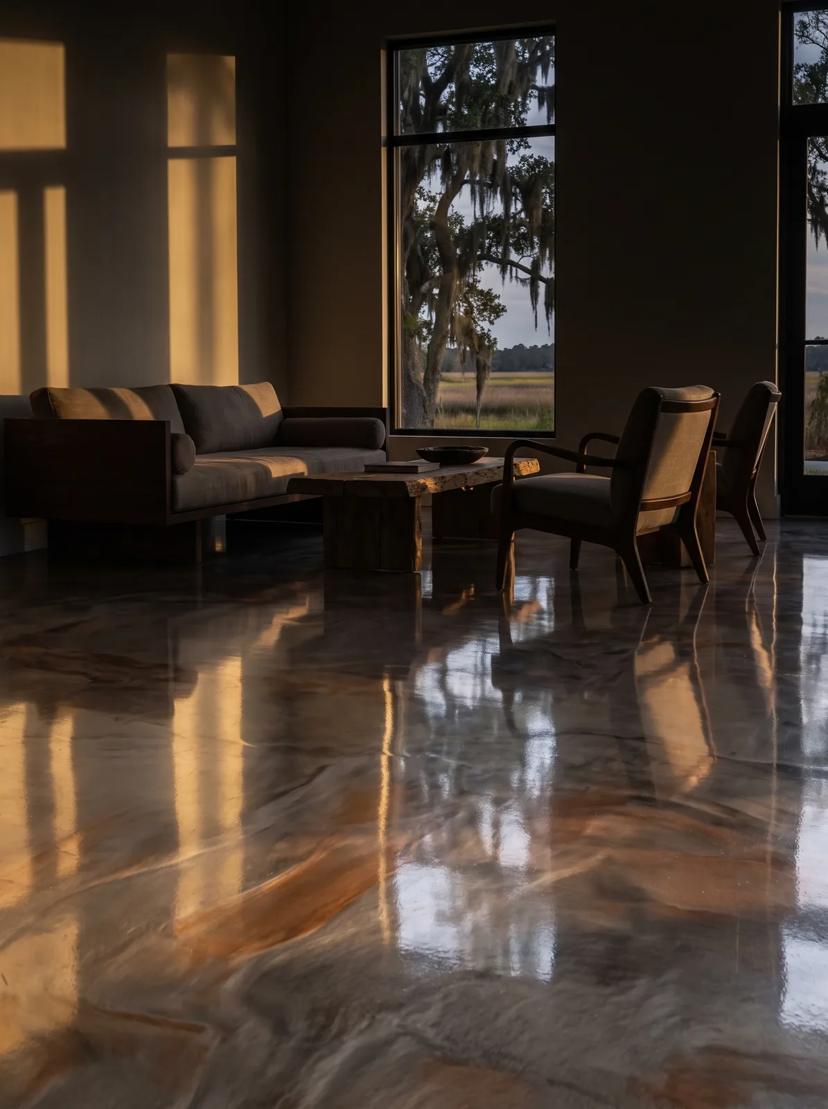 Metallic epoxy floor in St. Marys, GA