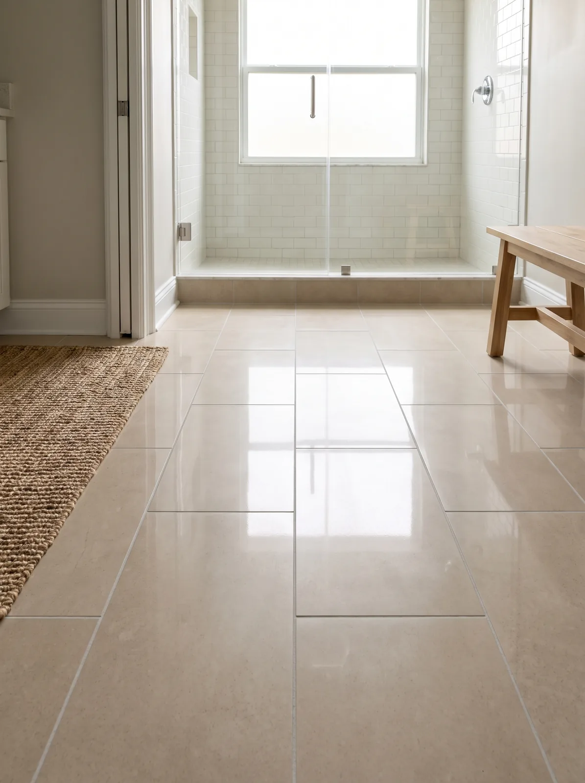 Restored and sealed tile and grout floor in St. Augustine, FL